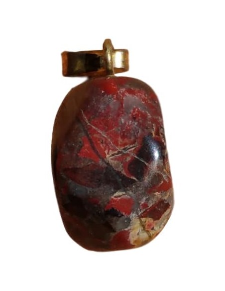 Photo de Pendentif forme libre belière en Jaspe - Encens.fr - Boutique ésotérique en ligne - vente de Pendentif forme libre beli