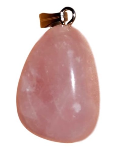 Photo de Pendentif triface bélière en Quartz rose - Encens.fr - Boutique ésotérique en ligne - vente de Pendentif triface bélièr