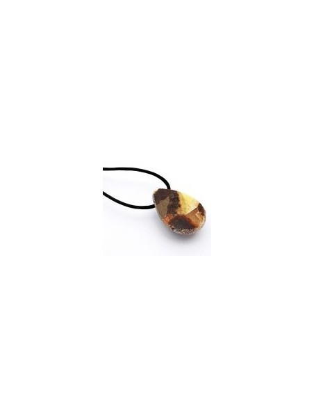 Photo de Pendentif semi poli en jaspe polychrome - Encens.fr - Boutique ésotérique en ligne - vente de Pendentif semi poli en ja