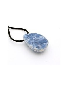 Photo de Pendentif semi poli en calcédoine bleu - Encens.fr - Boutique ésotérique en ligne - vente de Pendentif semi poli en cal