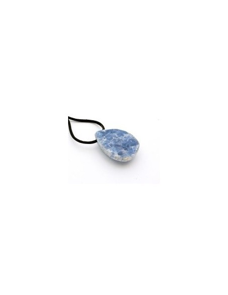 Photo de Pendentif semi poli en calcédoine bleu - Encens.fr - Boutique ésotérique en ligne - vente de Pendentif semi poli en cal