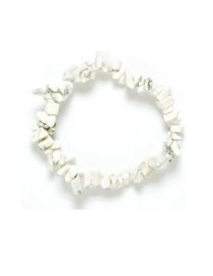 Photo de Bracelet chips howlite - Encens.fr - Boutique ésotérique en ligne - vente de Bracelet chips howlite