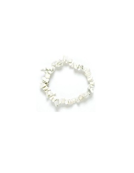 Photo de Bracelet chips howlite - Encens.fr - Boutique ésotérique en ligne - vente de Bracelet chips howlite