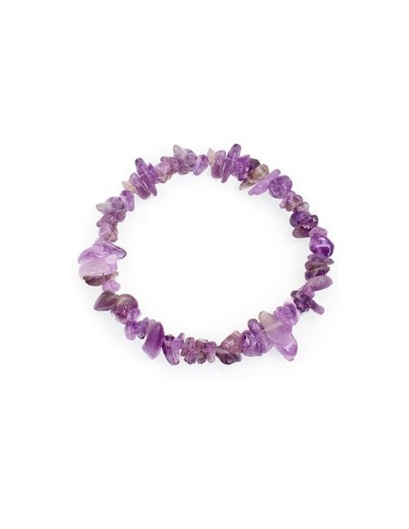 Photo de Bracelet chips améthyste - Encens.fr - Boutique ésotérique en ligne - vente de Bracelet chips améthyste