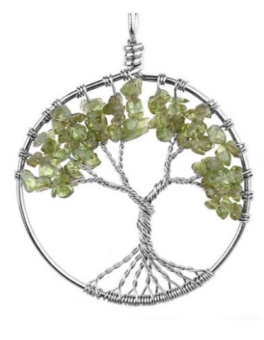 Photo de Pendentif arbre de vie en péridot - Encens.fr - Boutique ésotérique en ligne - vente de Pendentif arbre de vie en périd