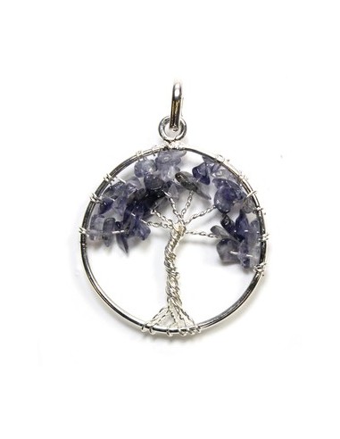 Photo de Pendentif arbre de vie en iolite - Encens.fr - Boutique ésotérique en ligne - vente de Pendentif arbre de vie en iolite