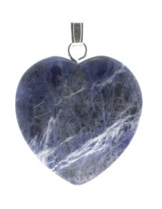 Photo de Pendentif Coeur en sodalite - Encens.fr - Boutique ésotérique en ligne - vente de Pendentif Coeur en sodalite