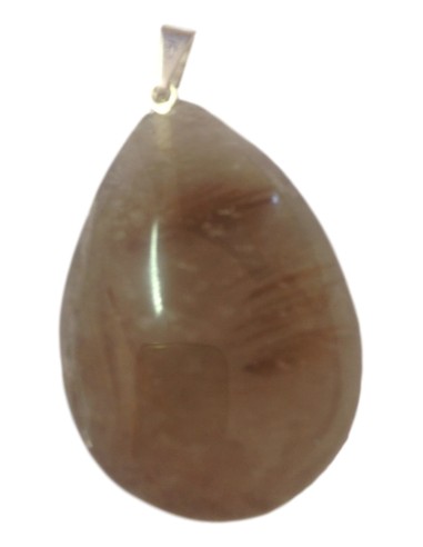 Photo de Pendentif goutte avec bélière en quartz fumé - Encens.fr - Boutique ésotérique en ligne - vente de Pendentif goutte ave