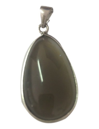 Photo de Pendentif cerclé agate naturelle - Encens.fr - Boutique ésotérique en ligne - vente de Pendentif cerclé agate naturelle