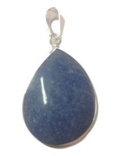 Photo de Pendentif cerclé quartz bleu - Encens.fr - Boutique ésotérique en ligne - vente de Pendentif cerclé quartz bleu