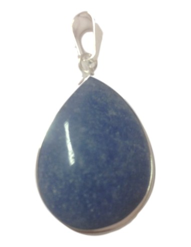 Photo de Pendentif cerclé quartz bleu - Encens.fr - Boutique ésotérique en ligne - vente de Pendentif cerclé quartz bleu