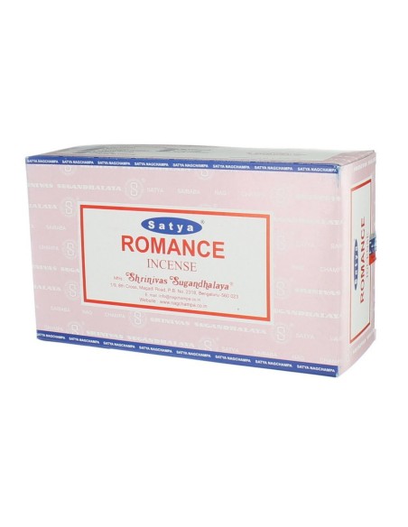 Boite d'encens 12 étuis de 15 grammes SATYA ROMANCE