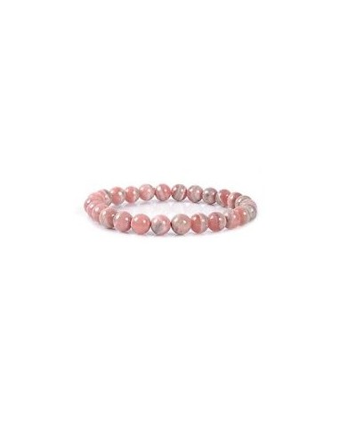 Photo de Bracelet 6 mm en rhodochrosite - Encens.fr - Boutique ésotérique en ligne - vente de Bracelet 6 mm en rhodochrosite