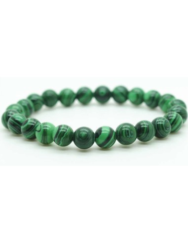 Photo de Bracelet 4 mm en malachite - Encens.fr - Boutique ésotérique en ligne - vente de Bracelet 4 mm en malachite