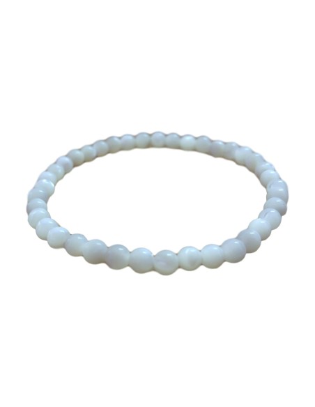 Photo de Bracelet 4 mm en opalite - Encens.fr - Boutique ésotérique en ligne - vente de Bracelet 4 mm en opalite