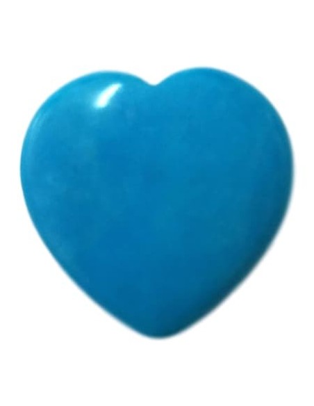 Photo de Coeur Howlite turquoise - Encens.fr - Boutique ésotérique en ligne - vente de Coeur Howlite turquoise