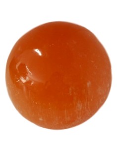 Sphère en sélénite orange 5 cm