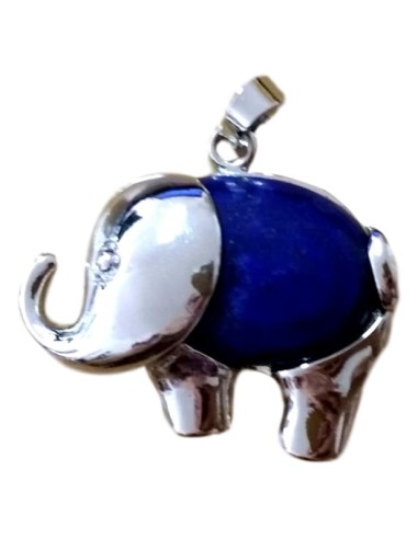 Photo de Pendentif éléphant en lapis lazuli - Encens.fr - Boutique ésotérique en ligne - vente de Pendentif éléphant en lapis la