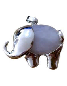 Photo de Pendentif éléphant en quartz rose - Encens.fr - Boutique ésotérique en ligne - vente de Pendentif éléphant en quartz ro