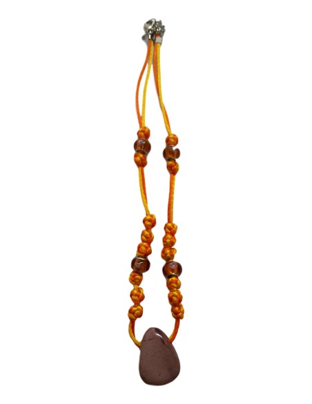 Photo de Collier artisanal avec pierre percée en Mokaite - Encens.fr - Boutique ésotérique en ligne - vente de Collier artisanal