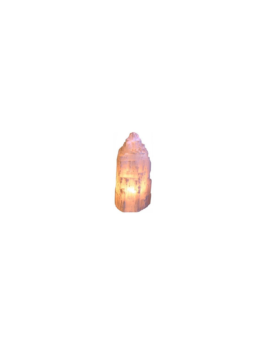 Lampe minérale en sélénite 40 cm pas cher -  - Boutique ésotérique  en ligne