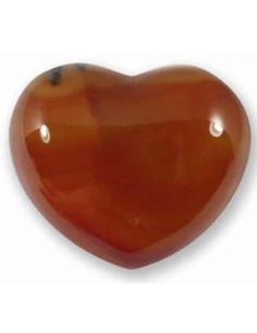 Photo de Coeur en cornaline 4cm - Encens.fr - Boutique ésotérique en ligne - vente de Coeur en cornaline 4cm
