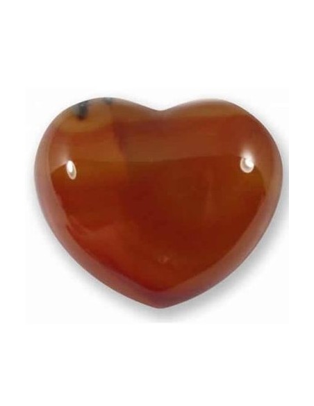 Photo de Coeur en cornaline 4cm - Encens.fr - Boutique ésotérique en ligne - vente de Coeur en cornaline 4cm