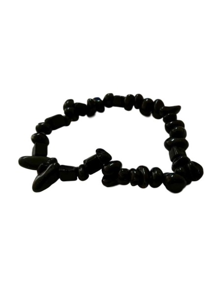 Photo de Bracelet chips en obsidienne oeil celeste - Encens.fr - Boutique ésotérique en ligne - vente de Bracelet chips en obsid