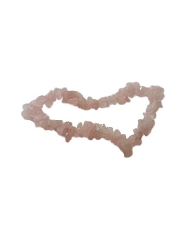 Photo de Bracelet chips en quartz rose - Encens.fr - Boutique ésotérique en ligne - vente de Bracelet chips en quartz rose