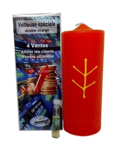 Photo de Bougie ésotérique Mariano "double charge" 4 ventes - Encens.fr - Boutique ésotérique en ligne - vente de Bougie ésotéri