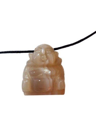 Photo de Pendentif percé Bouddha en Agate - Encens.fr - Boutique ésotérique en ligne - vente de Pendentif percé Bouddha en Agate