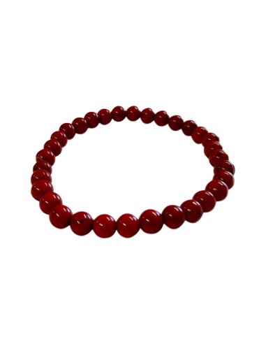 Photo de Bracelet 6 mm en Jaspe rouge - Encens.fr - Boutique ésotérique en ligne - vente de Bracelet 6 mm en Jaspe rouge