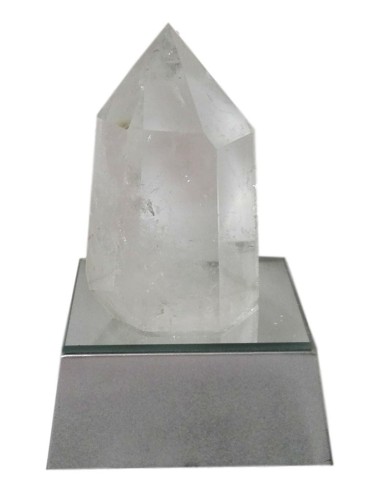 Photo de Eclairage d'ambiance pointe en Cristal de Roche - grand modèle - Encens.fr - Boutique ésotérique en ligne - vente de Ec