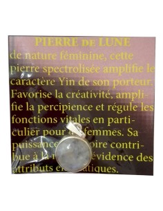 Photo de Pendentif cerclé argent en Pierre de lune - Encens.fr - Boutique ésotérique en ligne - vente de Pendentif cerclé argent