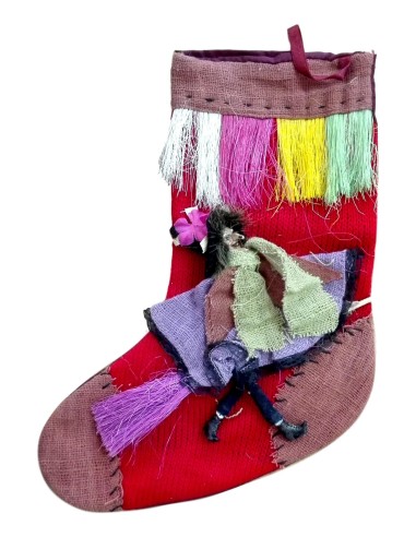 Photo de Chaussette Epiphanie rouge - Encens.fr - Boutique ésotérique en ligne - vente de Chaussette Epiphanie rouge