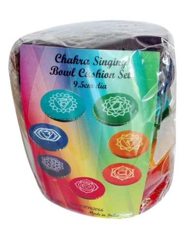 Photo de Set coussins 7 chakras pour bol chantant - Encens.fr - Boutique ésotérique en ligne - vente de Set coussins 7 chakras p