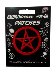 Photo de Patch brodé à repasser Pentacle - Encens.fr - Boutique ésotérique en ligne - vente de Patch brodé à repasser Pentacle