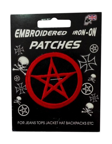 Photo de Patch brodé à repasser Pentacle - Encens.fr - Boutique ésotérique en ligne - vente de Patch brodé à repasser Pentacle