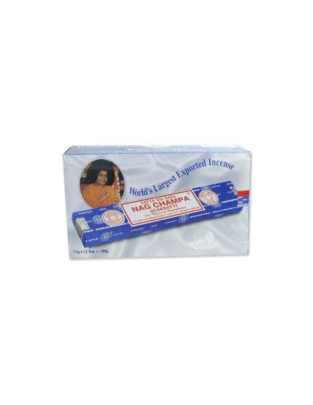 Photo de Boite d'encens  étuis de 40 grammes SATYA NAG CHAMPA - Encens.fr - Boutique ésotérique en ligne - vente de Boite d'ence