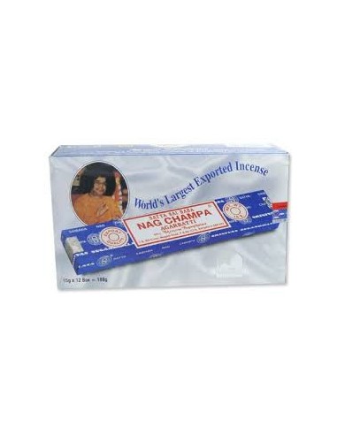 Photo de Boite d'encens étuis de 10 grammes SATYA NAG CHAMPA - Encens.fr - Boutique ésotérique en ligne - vente de Boite d'encen