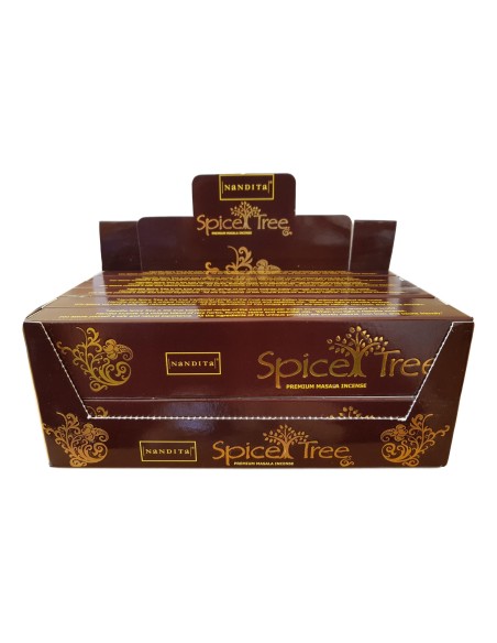 Photo de Boite d'encens 12 étuis de 15 grammes NANDITA  Spice tree - Encens.fr - Boutique ésotérique en ligne - vente de Boite d