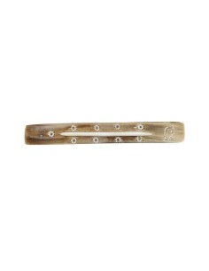 Photo de Porte encens en bois marron avec décoration fantaisie - Encens.fr - Boutique ésotérique en ligne - vente de Porte encen 2