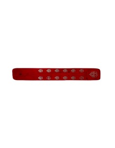 Photo de Porte encens en bois rouge avec décoration fantaisie - Encens.fr - Boutique ésotérique en ligne - vente de Porte encens