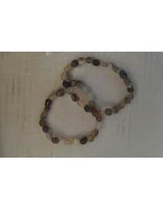 Bracelet nuggets 8 mm en agate botswana