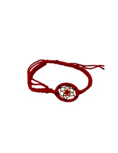 Photo de Bracelet attrape-rêve rouge - Encens.fr - Boutique ésotérique en ligne - vente de Bracelet attrape-rêve rouge