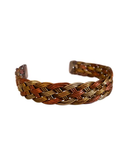 Photo de Jonc artisanal 3 métaux - Encens.fr - Boutique ésotérique en ligne - vente de Jonc artisanal 3 métaux