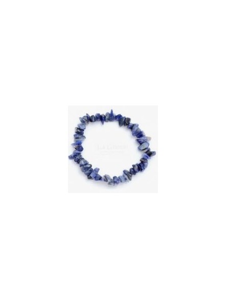 Photo de Bracelet chips en sodalite - Encens.fr - Boutique ésotérique en ligne - vente de Bracelet chips en sodalite