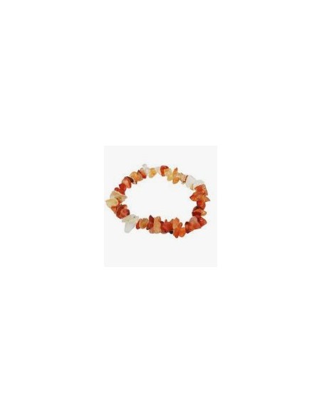 Photo de Bracelet chips en Cornaline - Encens.fr - Boutique ésotérique en ligne - vente de Bracelet chips en Cornaline