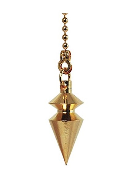 Photo de Pendule Triangle chapeau doré - Encens.fr - Boutique ésotérique en ligne - vente de Pendule Triangle chapeau doré