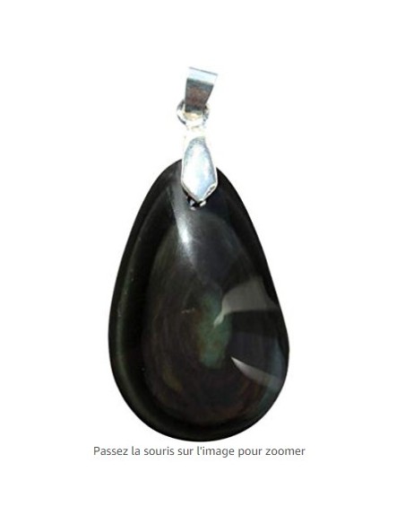 Photo de Pendentif obsidienne oeil céleste double face avec belière - Encens.fr - Boutique ésotérique en ligne - vente de Penden